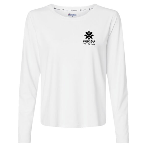 Printed Sweet Tea Yoga - Women's Sport Soft Touch Long Sleeve T-Shirt Thumbnail